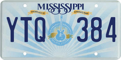 MS license plate YTQ384
