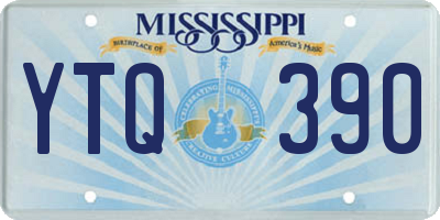 MS license plate YTQ390