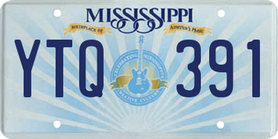 MS license plate YTQ391
