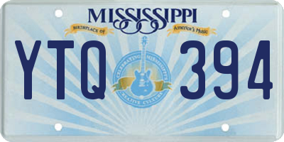 MS license plate YTQ394