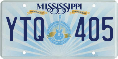 MS license plate YTQ405