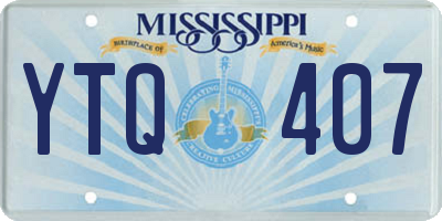 MS license plate YTQ407