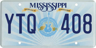 MS license plate YTQ408