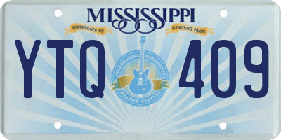 MS license plate YTQ409