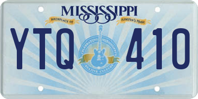 MS license plate YTQ410