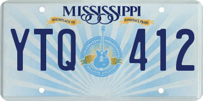 MS license plate YTQ412