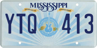 MS license plate YTQ413