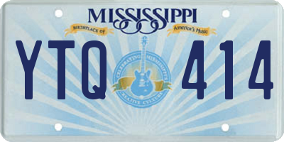 MS license plate YTQ414