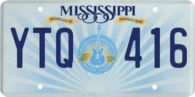 MS license plate YTQ416