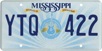 MS license plate YTQ422