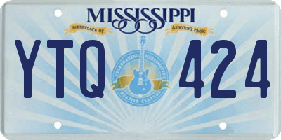 MS license plate YTQ424