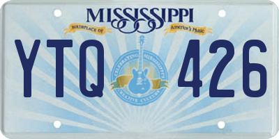 MS license plate YTQ426