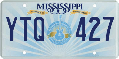 MS license plate YTQ427