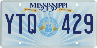 MS license plate YTQ429