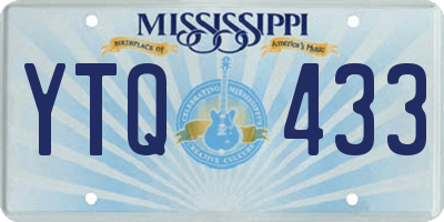 MS license plate YTQ433