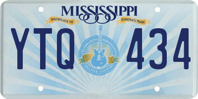 MS license plate YTQ434