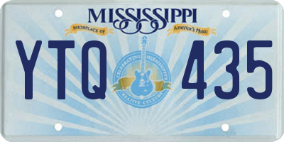 MS license plate YTQ435