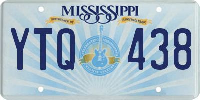 MS license plate YTQ438