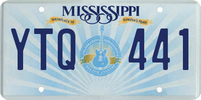 MS license plate YTQ441