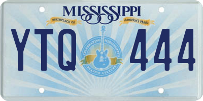 MS license plate YTQ444