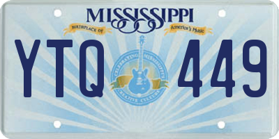 MS license plate YTQ449