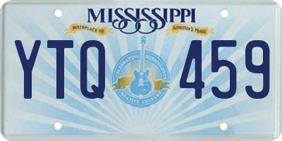 MS license plate YTQ459