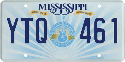 MS license plate YTQ461