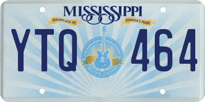 MS license plate YTQ464