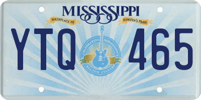 MS license plate YTQ465