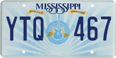 MS license plate YTQ467