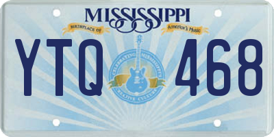 MS license plate YTQ468