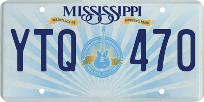 MS license plate YTQ470