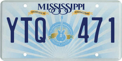 MS license plate YTQ471