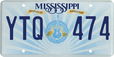 MS license plate YTQ474