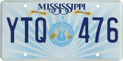 MS license plate YTQ476