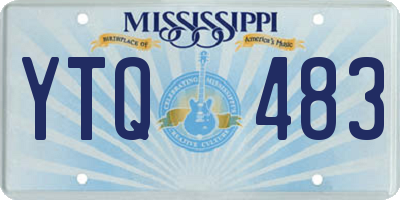 MS license plate YTQ483