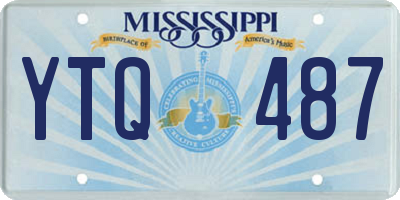 MS license plate YTQ487