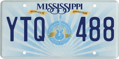 MS license plate YTQ488