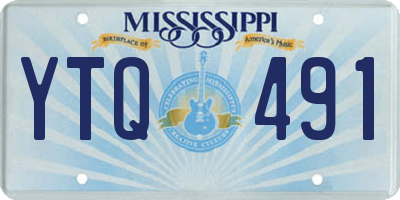 MS license plate YTQ491
