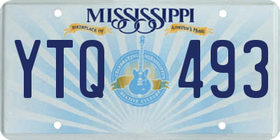 MS license plate YTQ493