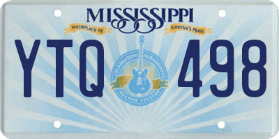 MS license plate YTQ498