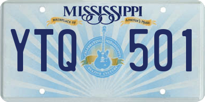MS license plate YTQ501