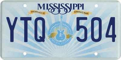 MS license plate YTQ504