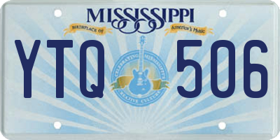 MS license plate YTQ506
