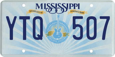 MS license plate YTQ507