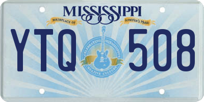 MS license plate YTQ508