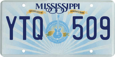 MS license plate YTQ509