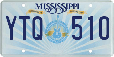 MS license plate YTQ510