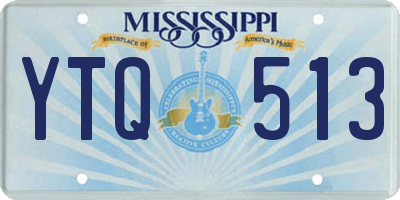 MS license plate YTQ513