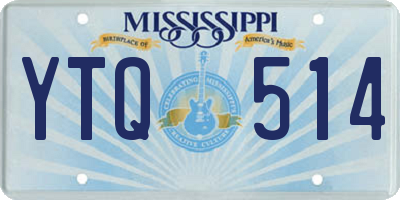 MS license plate YTQ514